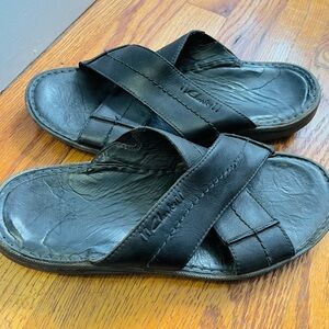 Men’s Sandals, very comfortable, black leather.